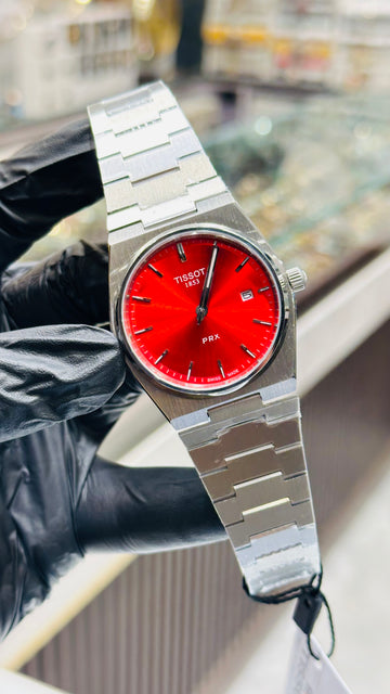 Tissot Prx Silver Master Grade Automatic Sapphire Glass Stainless Steel 1 Year Warranty