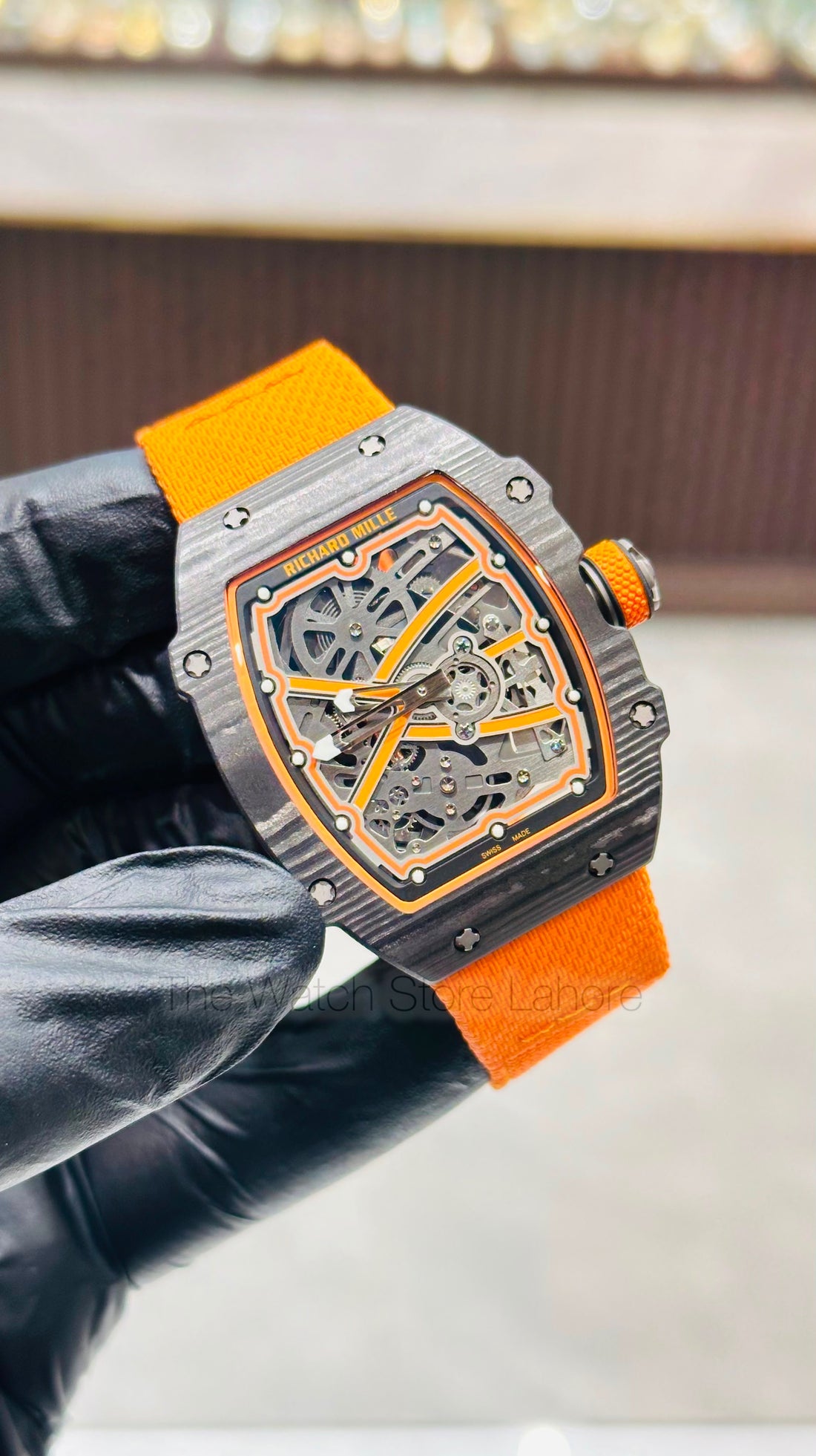 Richard Mille 67-02 Carbon Case Swiss Grade Sapphire Glass 1 Year Warranty
