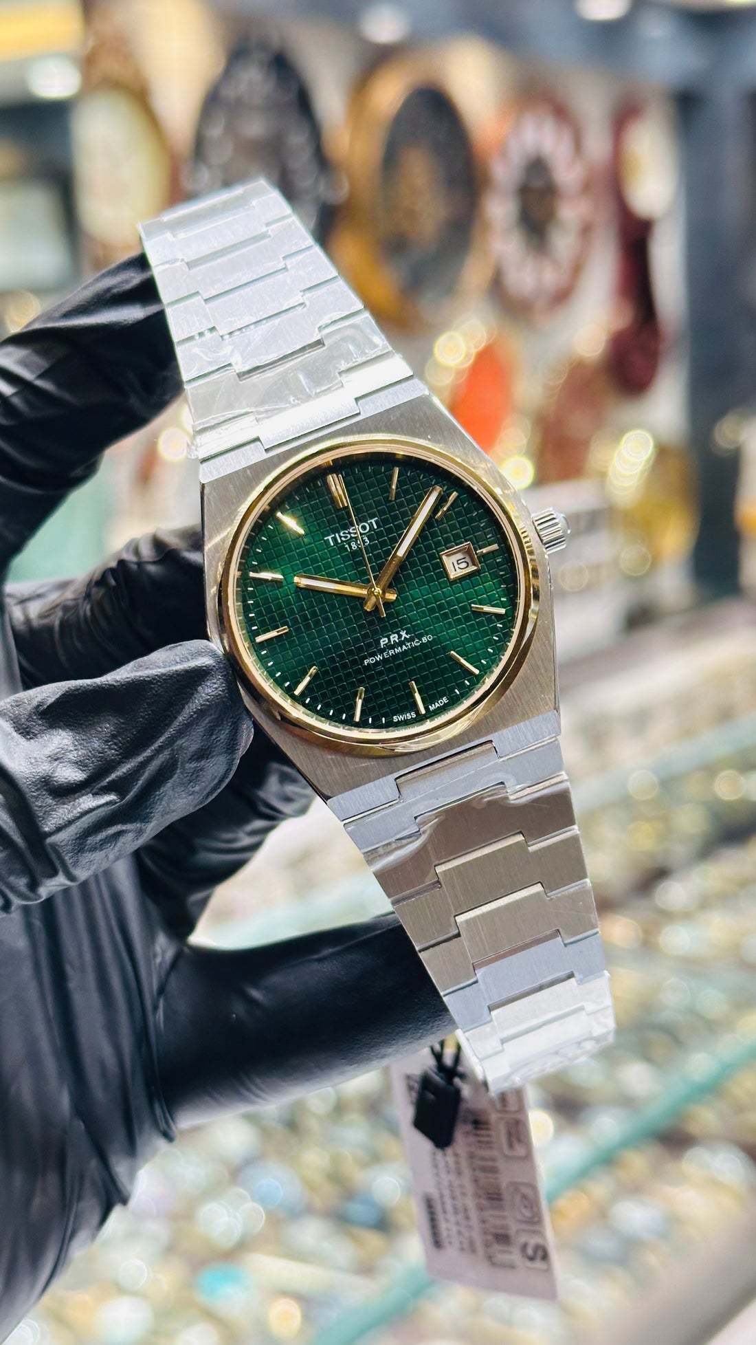 Tissot Prx Gold Silver Master Grade Automatic Sapphire Glass Stainless Steel 1 Year Warranty