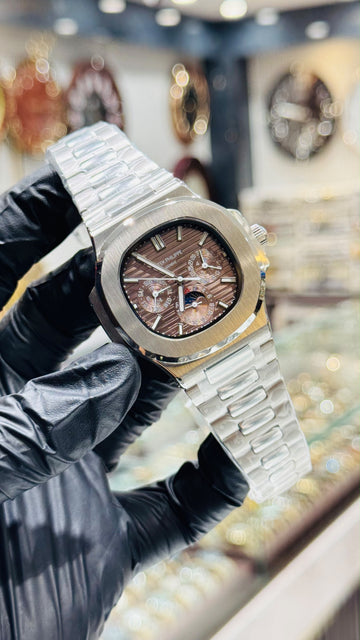 Patek Philippe Nautilus Perpetual Calendar Automatic Master Grade Sapphire Glass 1 Year Warranty