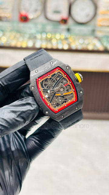 Richard Mille 67-02 Carbon Case Swiss Grade Sapphire Glass 1 Year Warranty