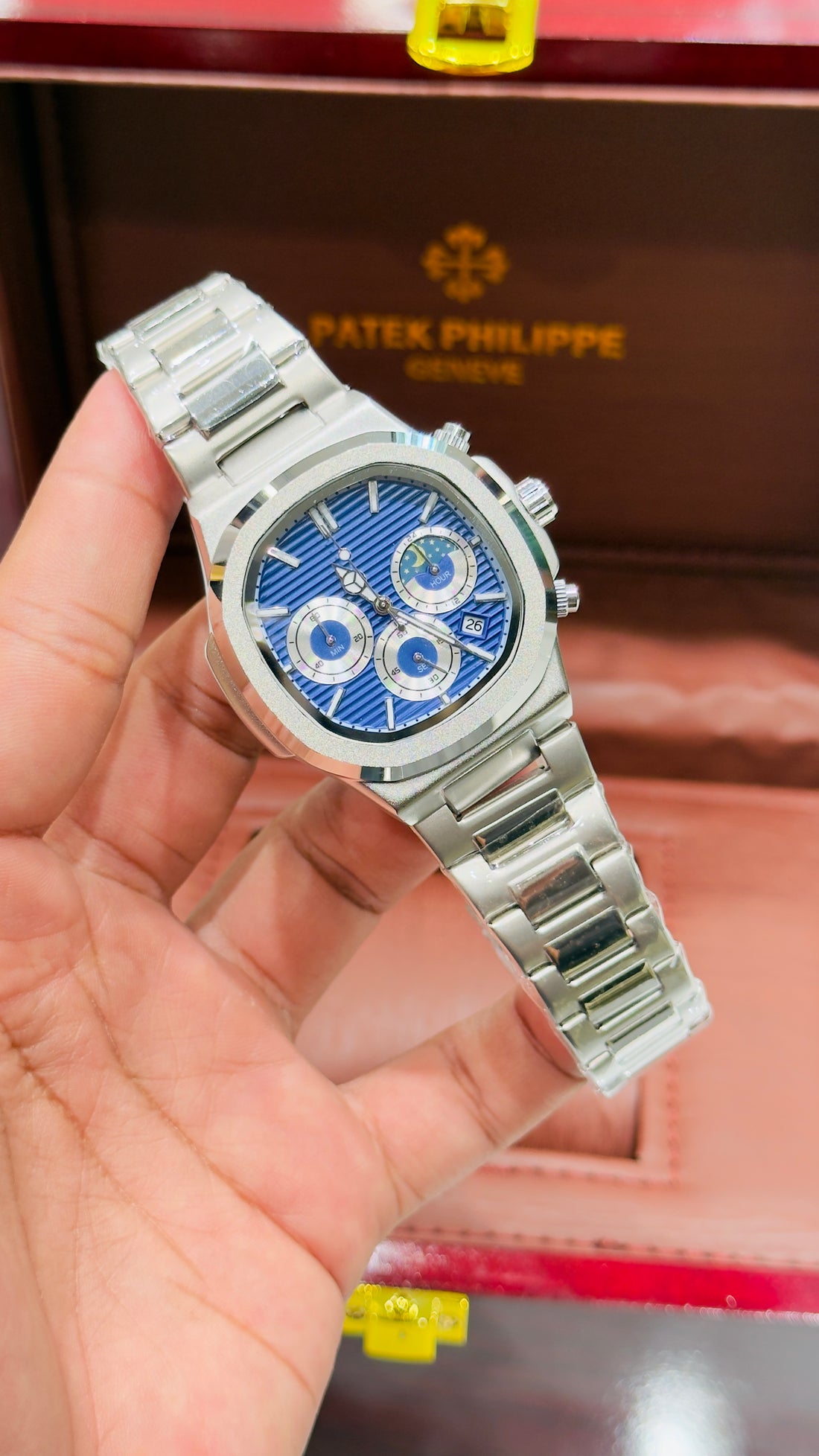 Patek Philippe Crono & Moon A+ Quality Japan Movement 1 Year Warranty