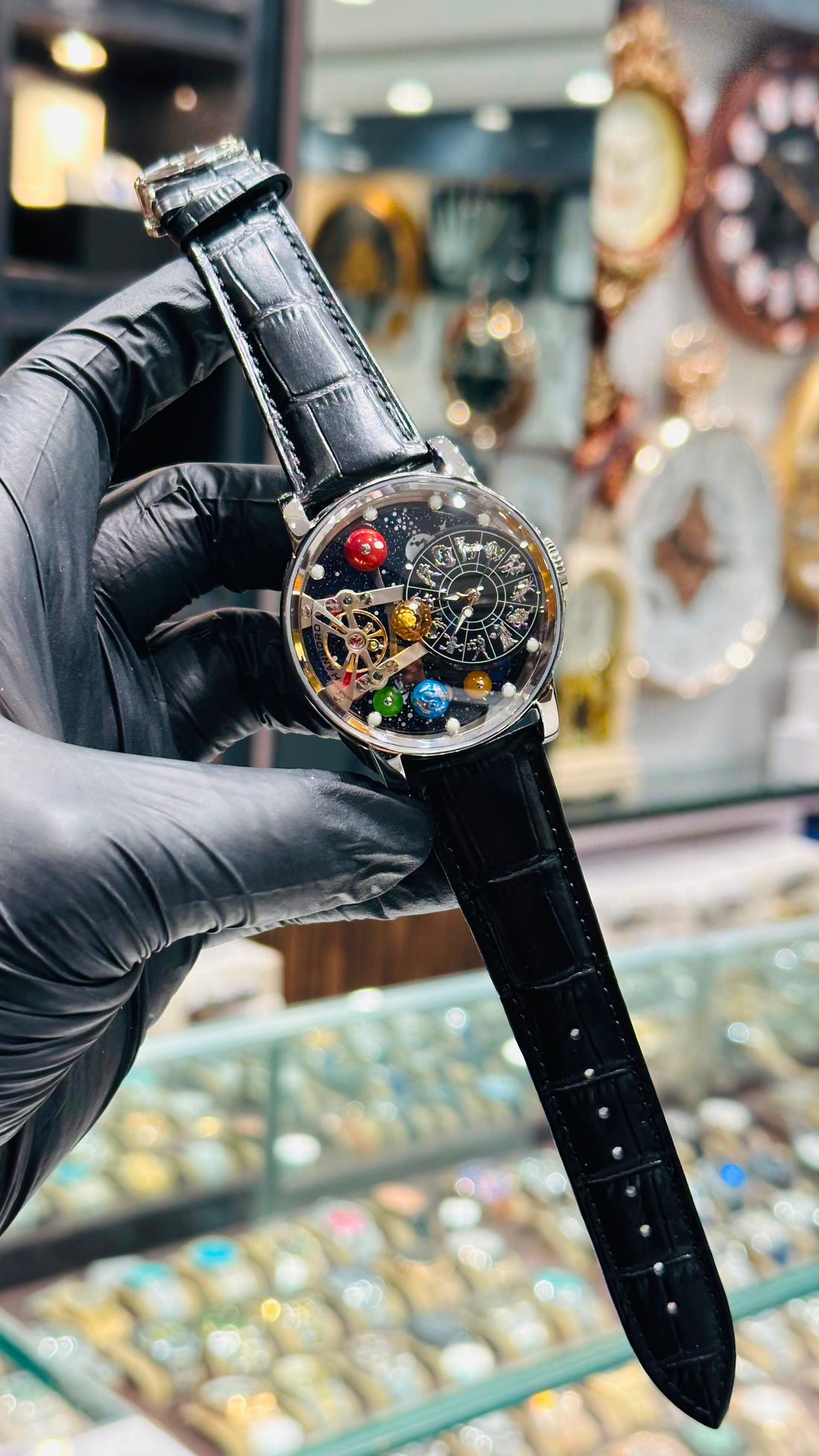 Hanboro original astronomia swiss movement sapphire glass 1 year warranty