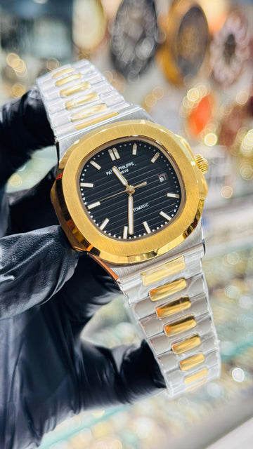 Patek Philippe Nautilus Tow Tone Master Grade Automatic Sapphire Glass 1 Year Warranty