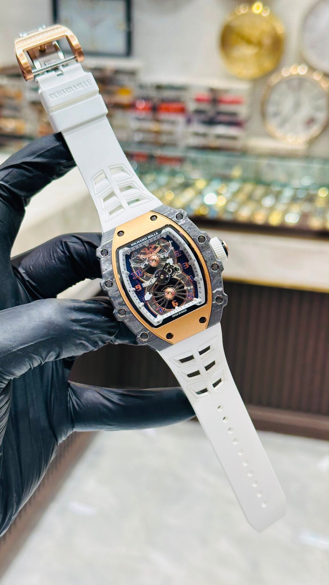 Richard Mille 21-02 Supar Clone Swiss Grade Sapphire Glass 1 Year Warranty