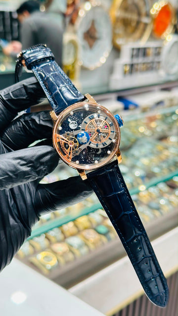 Hanboro original astronomia swiss movement sapphire glass 1 year warranty