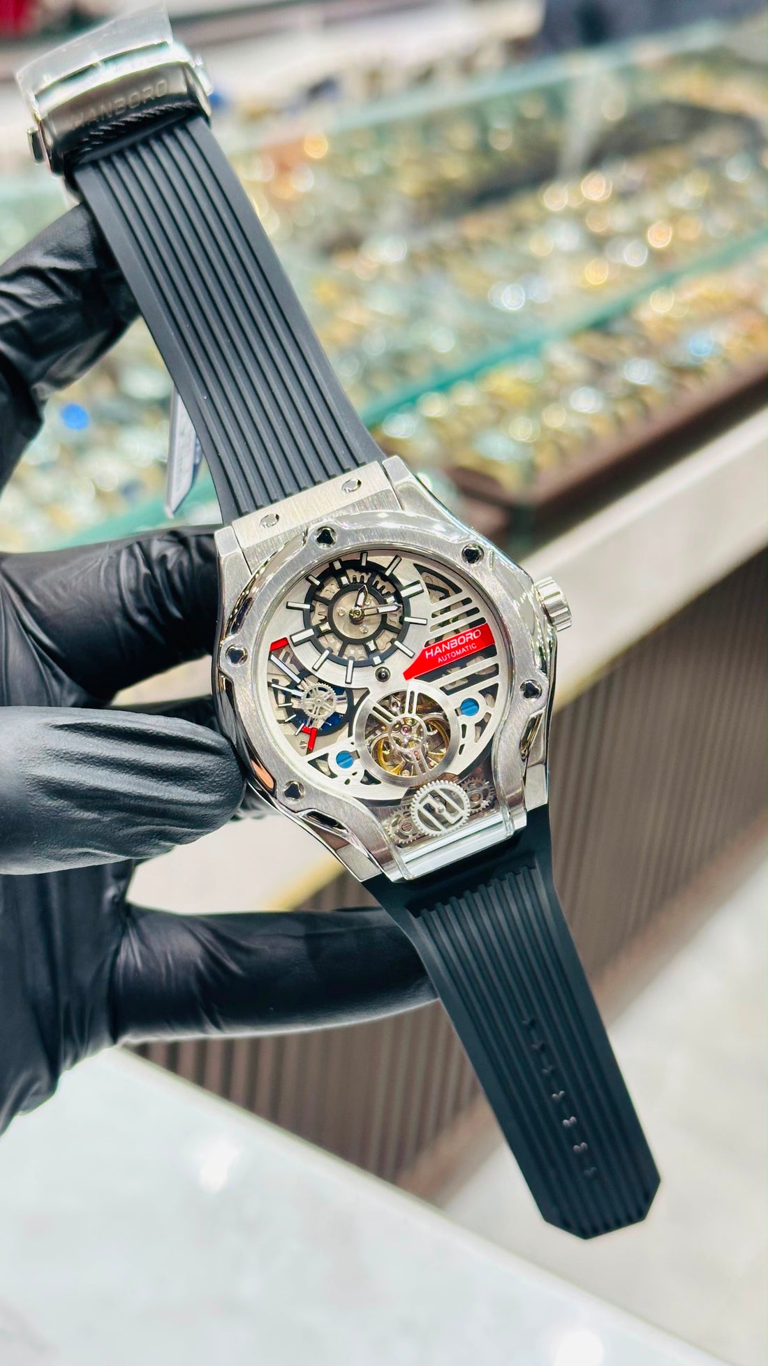 Hanboro Original Swiss Movement Sapphire Glass 1 Year Warranty
