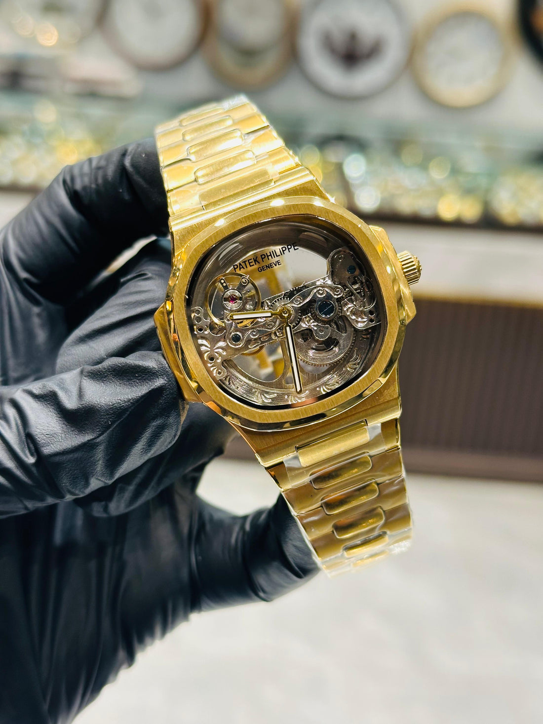 P.P Skeleton Supar Clone Swiss Movement Sapphire Glass 1 Year Warranty