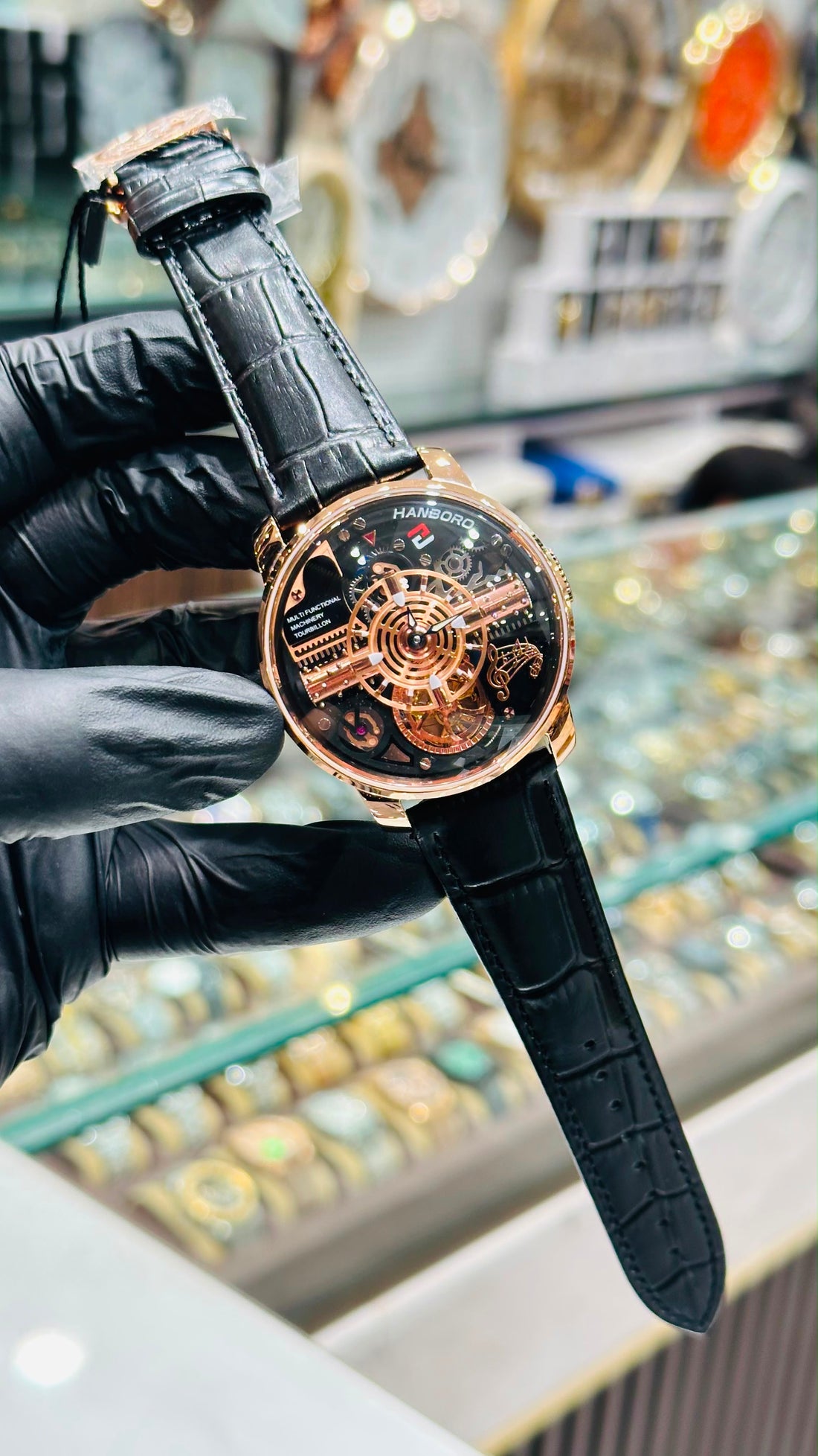 Hanboro original astronomia swiss movement sapphire glass 1 year warranty