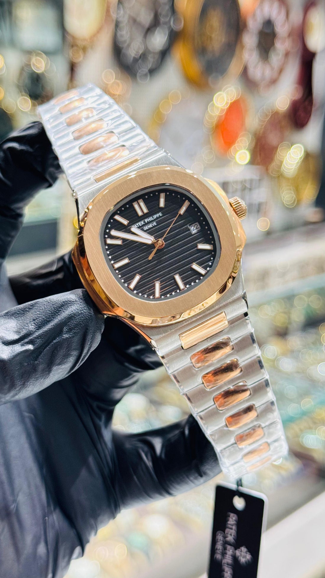 Patek Philippe Nautilus  Tow Tone Master Grade Automatic Sapphire Glass 1 Year Warranty